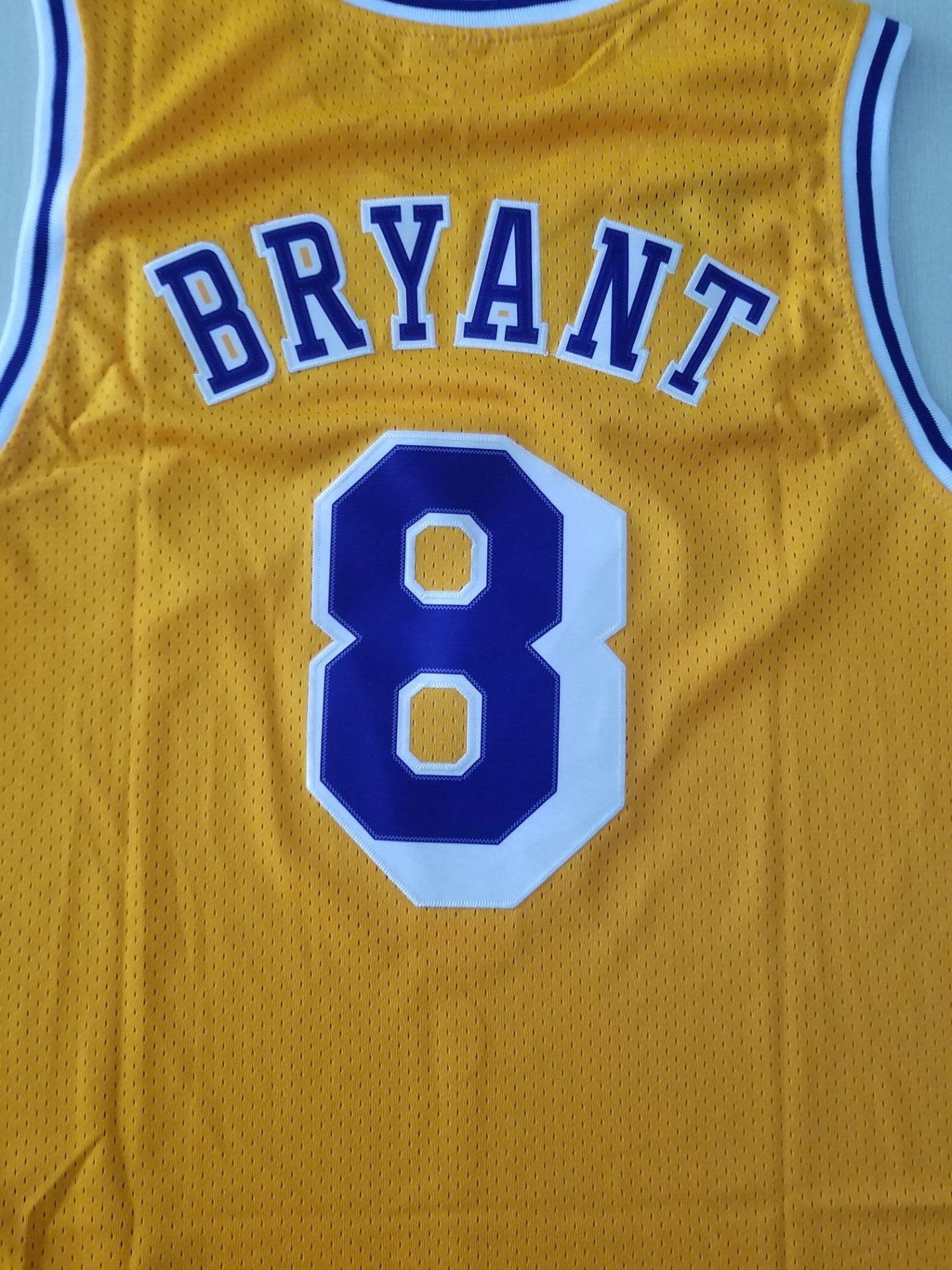 Men's Los Angeles Lakers Kobe Bryant 1996-97 Yellow Hardwood Classics Authentic Jersey