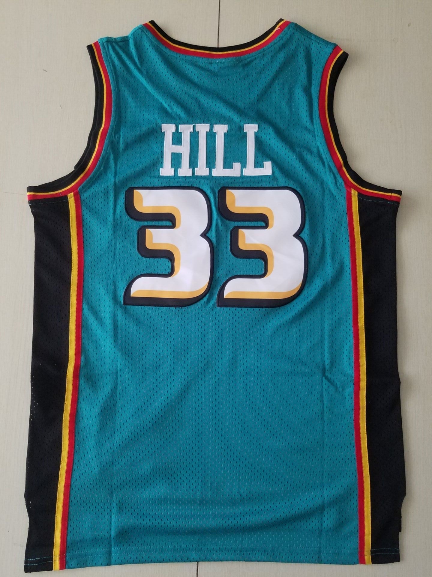 Men's Detroit Pistons Grant Hill 1998-99 Green Hardwood Classics Swingman Jersey