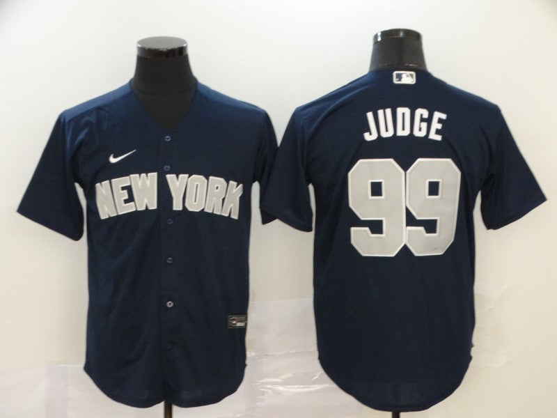 Men's New York Yankees Aaron Judge #99 Navy Fashion Stitched Jersey