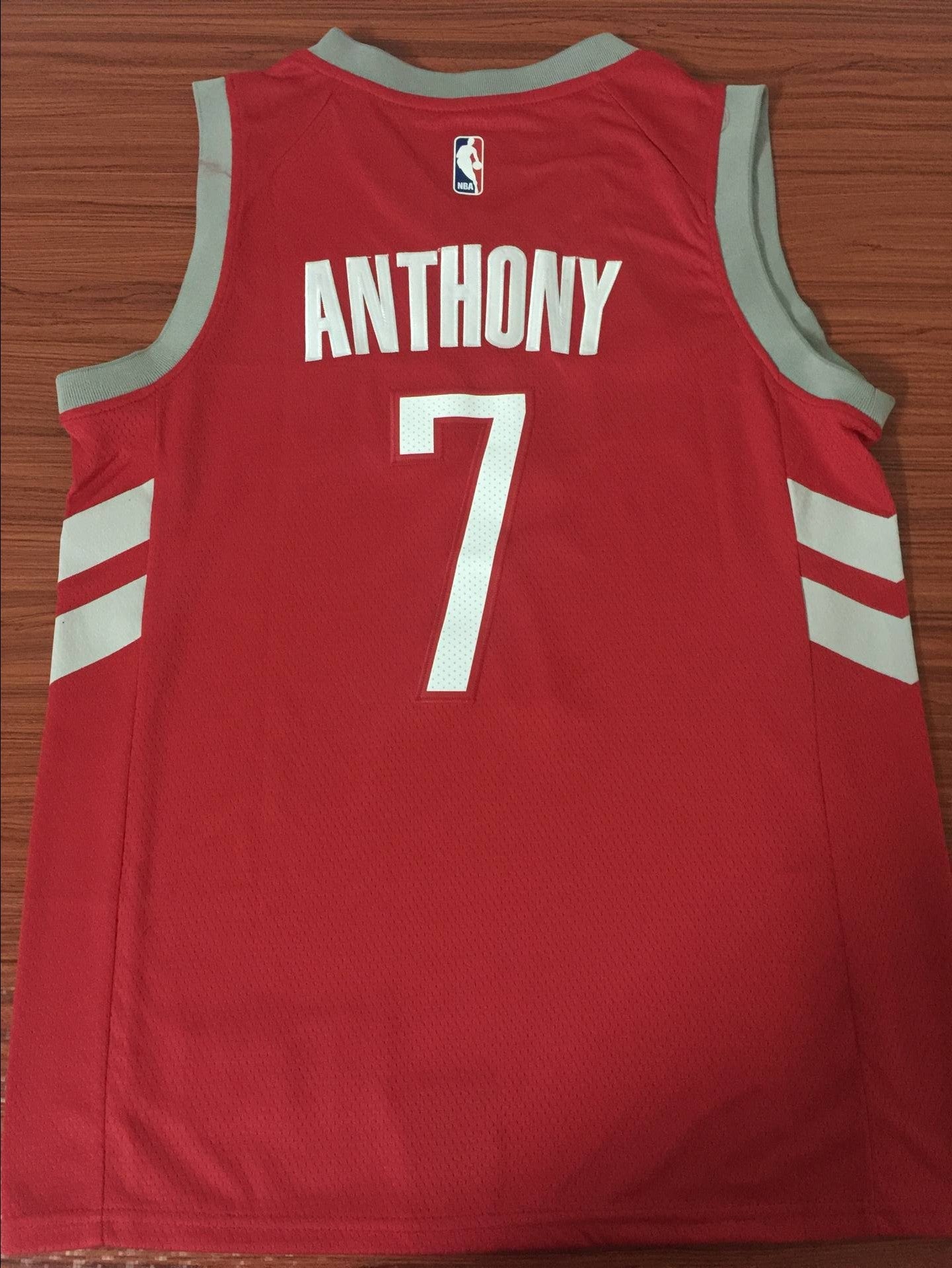 Men's Houston Rockets Carmelo Anthony #7 NBA Red Swingman Jersey