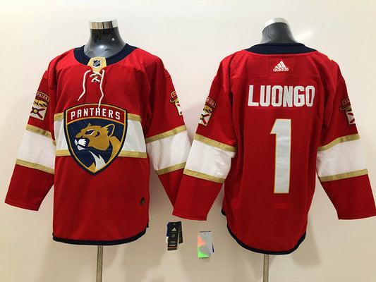 Men's Florida Panthers Roberto Luongo #1 Red Home Breakaway Player Jersey