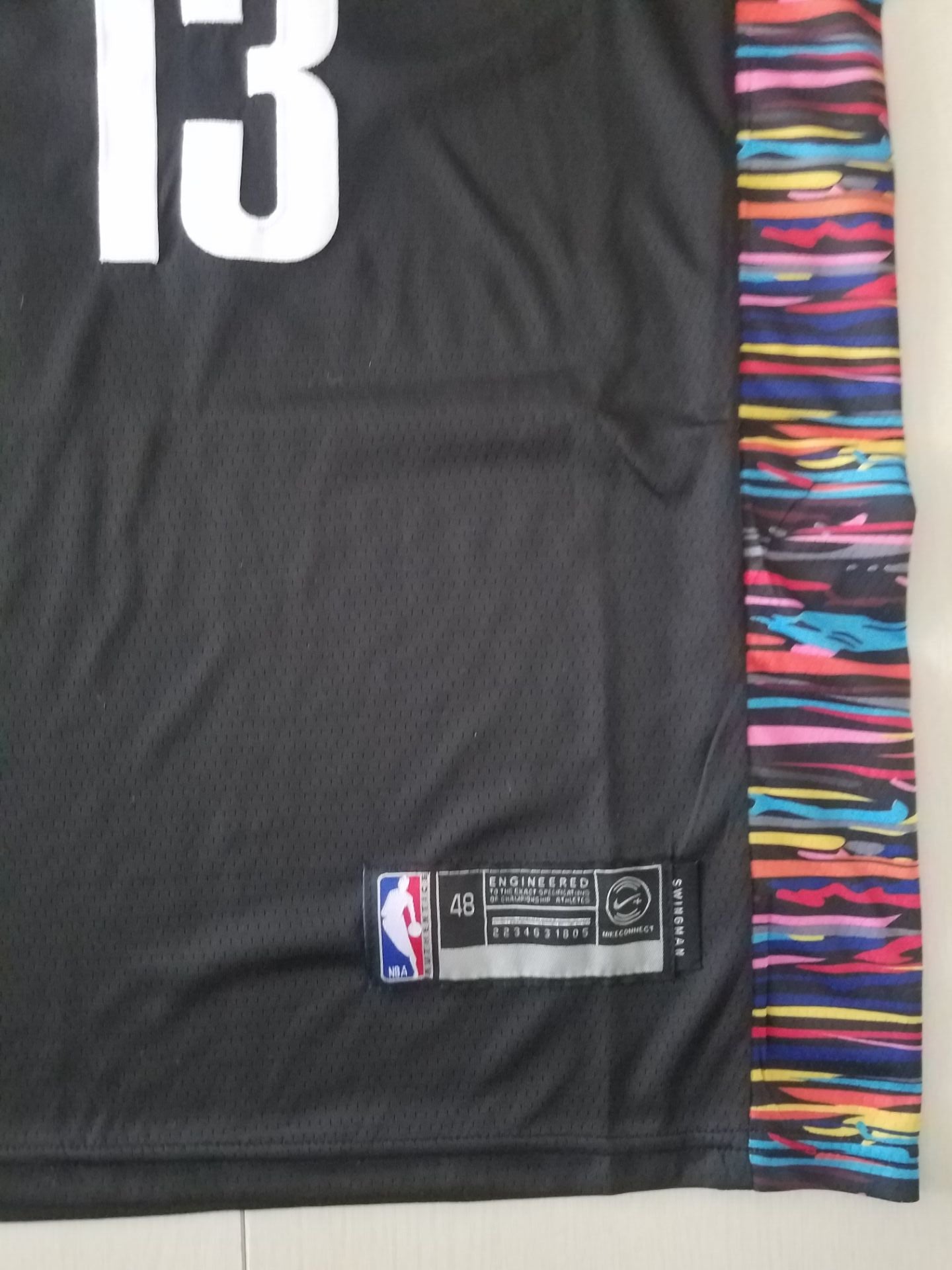 Men's Brooklyn Nets James Harden #13 NBA Black Fashion Jersey - City Edition