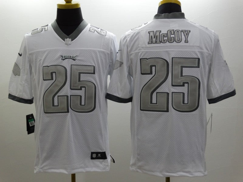 Men's Philadelphia Eagles LeSean McCoy #25 White Game Jersey