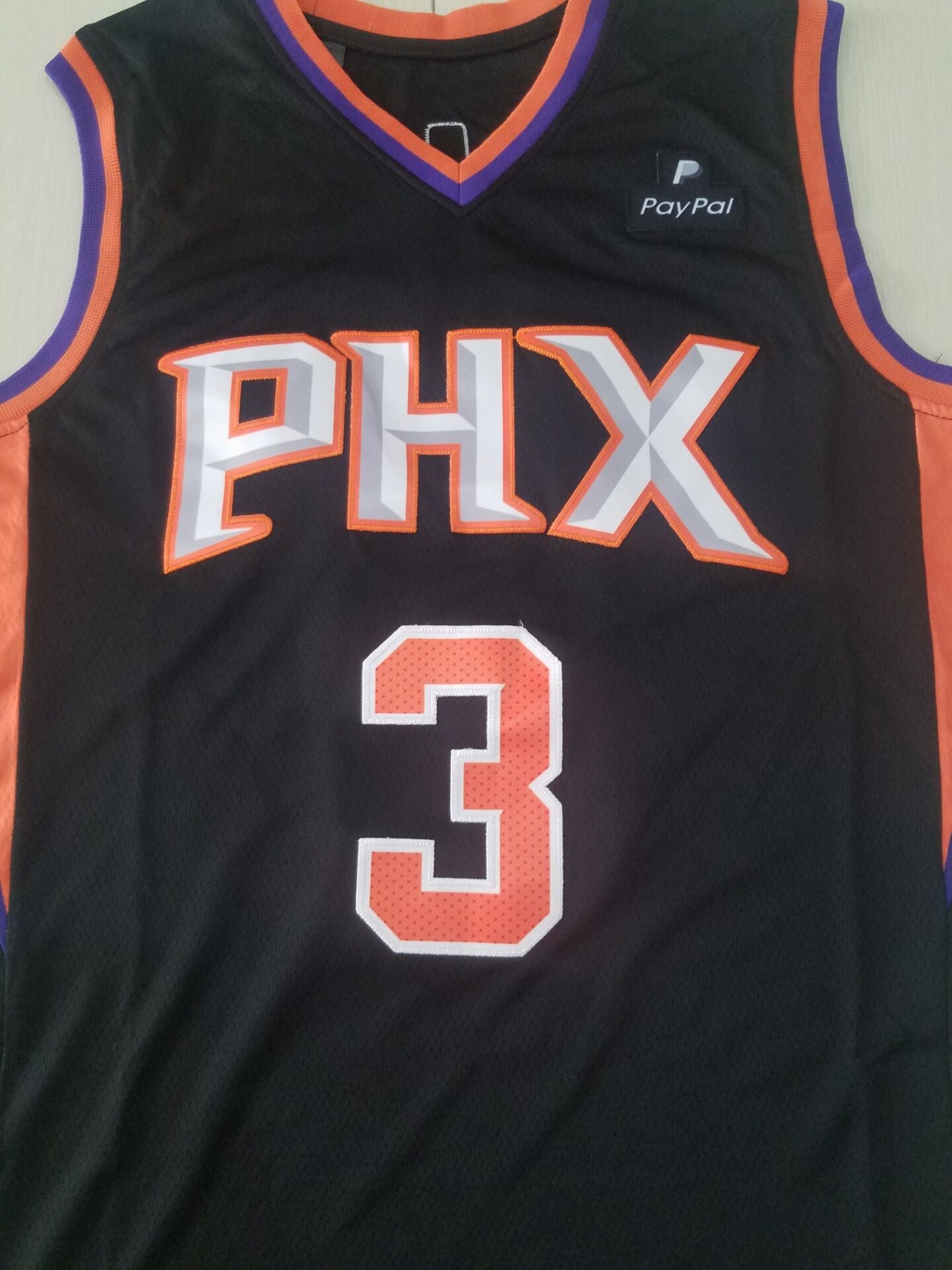 Men's Phoenix Suns Chris Paul #3 Black Fast Break Replica Jersey