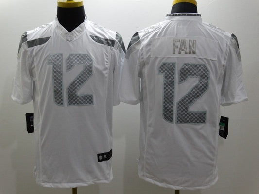 Men's Seattle Seahawks 12th Fan White Player Game Jersey