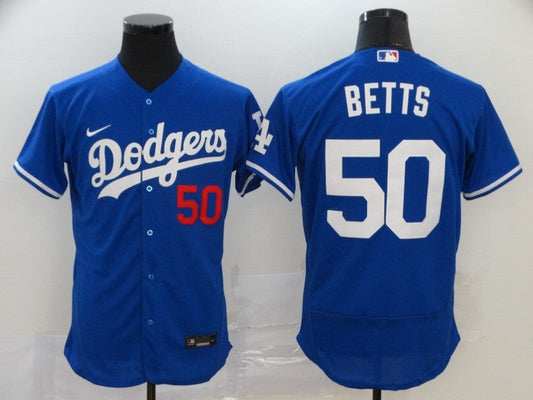 Men's Los Angeles Dodgers Mookie Betts #50 Blue Replica Player Jersey