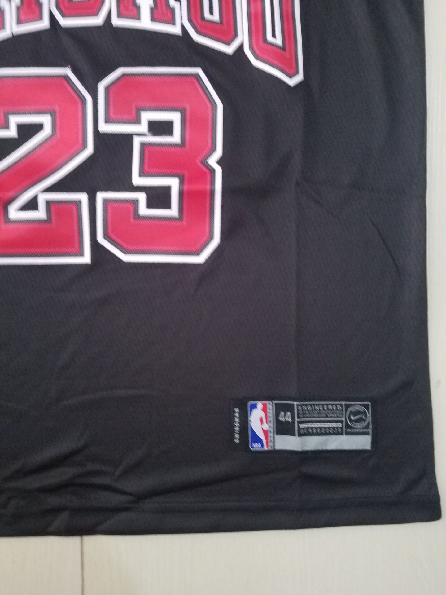 Men's Chicago Bulls Michael Jordan #23 Black Fast Break Replica Player Jersey