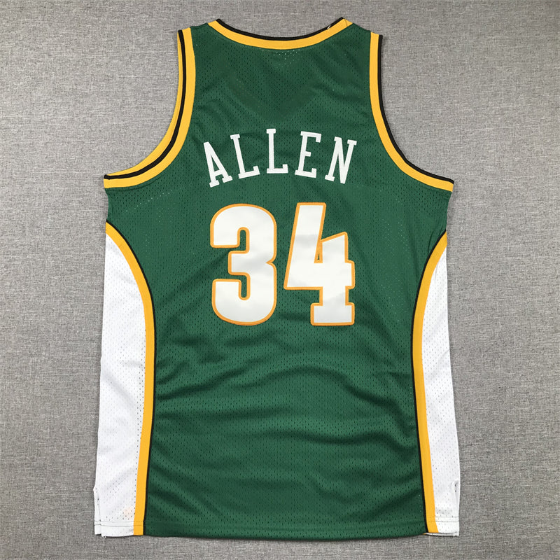 Men's Seattle SuperSonics Ray Allen #34 Green 2006-2007 Swingman Jersey