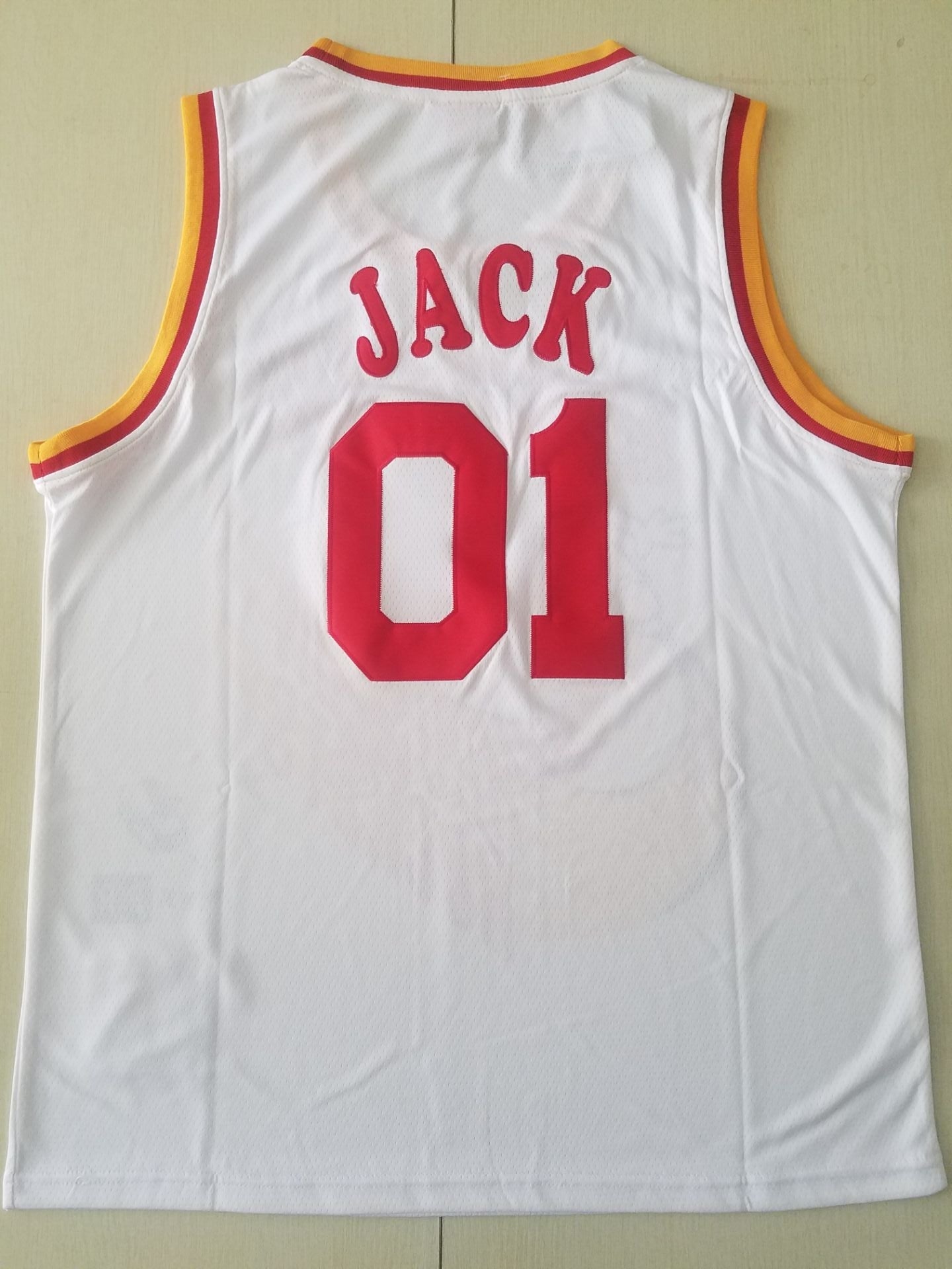 Men's Houston Rockets #01 NBA White Classics Jersey - Joint Edition