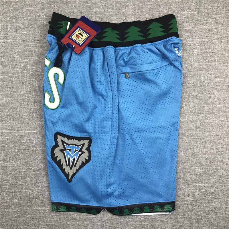 Men's Minnesota Timberwolves Light Blue Basketball Shorts