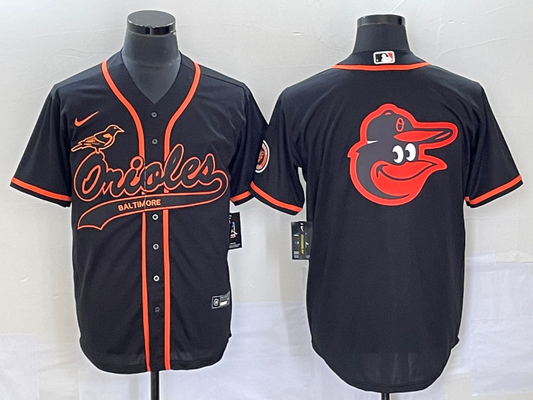 Men's Baltimore Orioles Black Replica Player Jersey Joint Edition