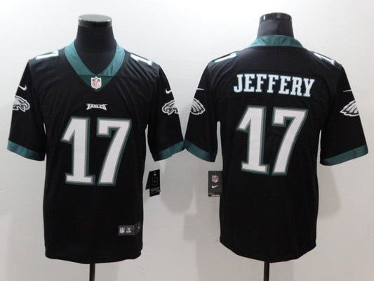 Men's Philadelphia Eagles Alshon Jeffery #17 Black Game Jersey