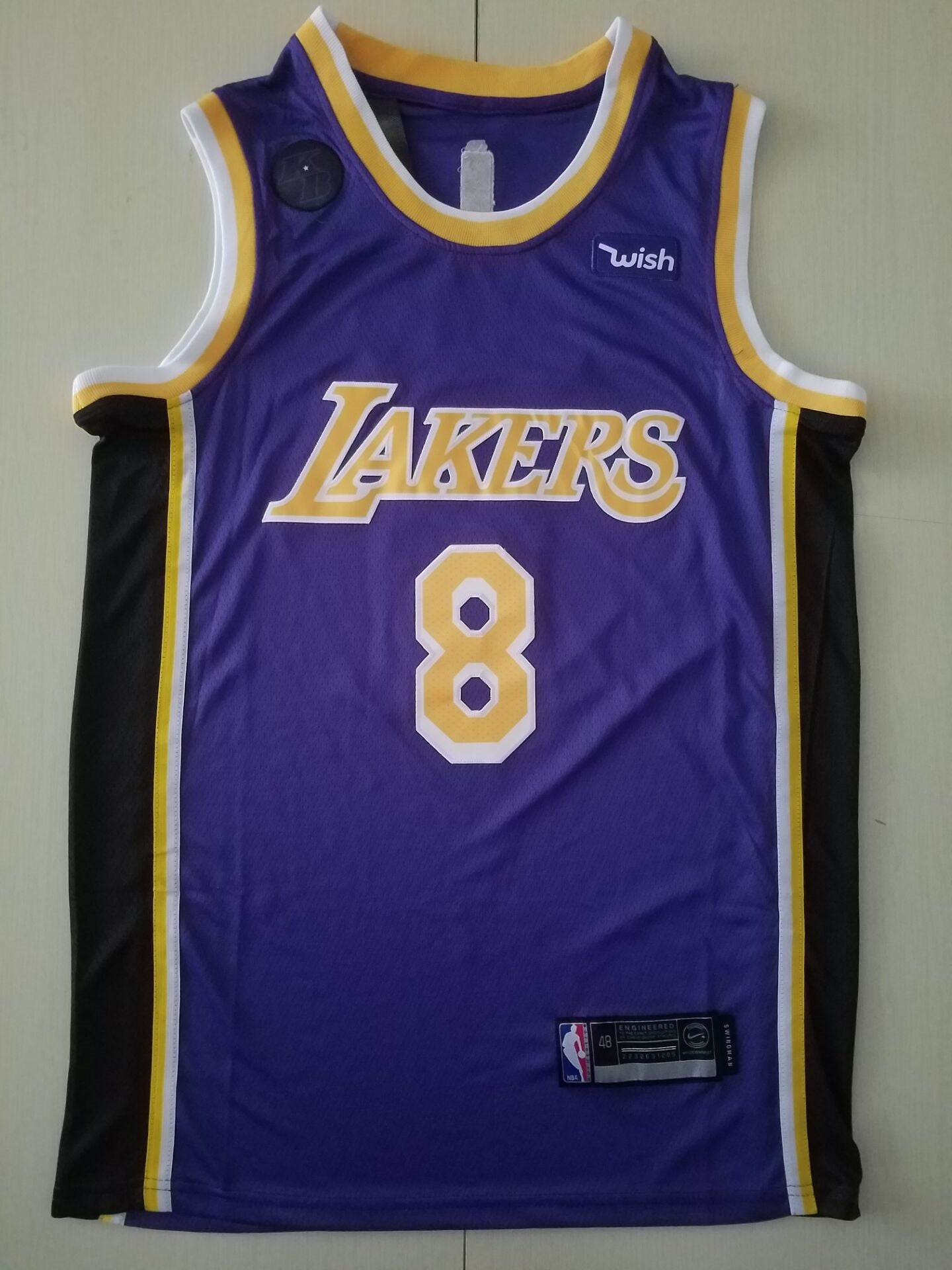 Men's Los Angeles Lakers Kobe Bryant #8 Purple Swingman Player Jersey