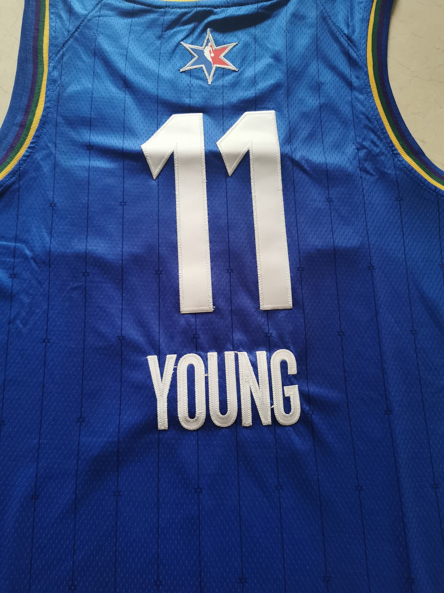 Men's Atlanta Hawks Trae Young #11 NBA Blue Swingman Jersey