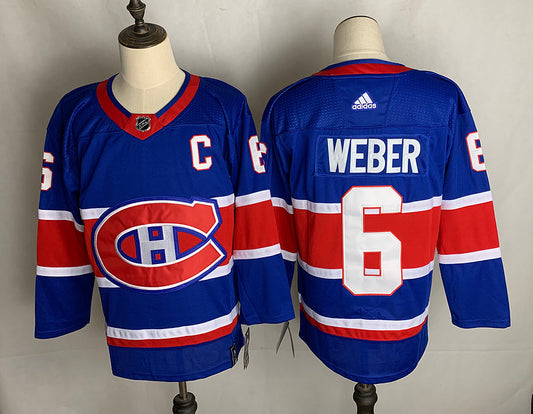 Men's Montreal Canadiens Shea Weber #6 Blue Player Game Jersey