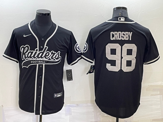 Men's Las Vegas Raiders Maxx Crosby #98 Black Game Jersey Joint Edition