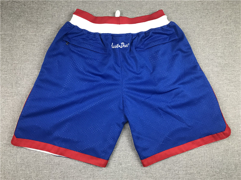 Men's LA Clippers 1984-85 Hardwood Classics Blue Basketball Shorts