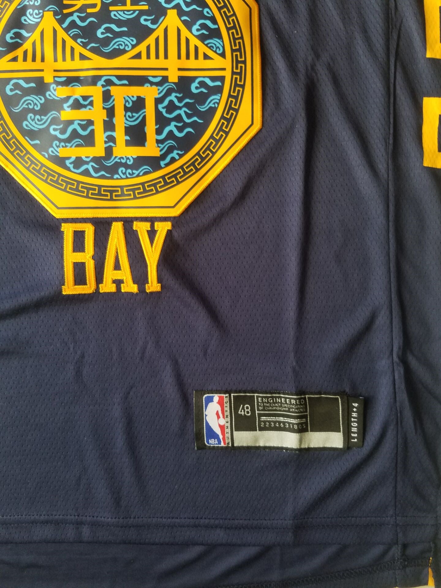 Men's Golden State Warriors Stephen Curry Navy Swingman Jersey City Edition