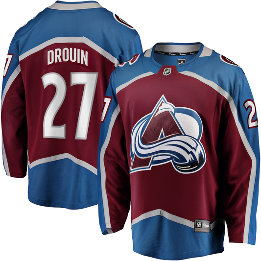 Men's Colorado Avalanche Jonathan Drouin #27 Maroon Home Breakaway Jersey