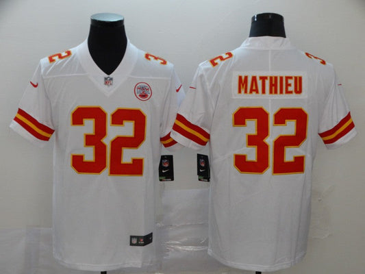 Men's Kansas City Chiefs Tyrann Mathieu #32 White Game Jersey