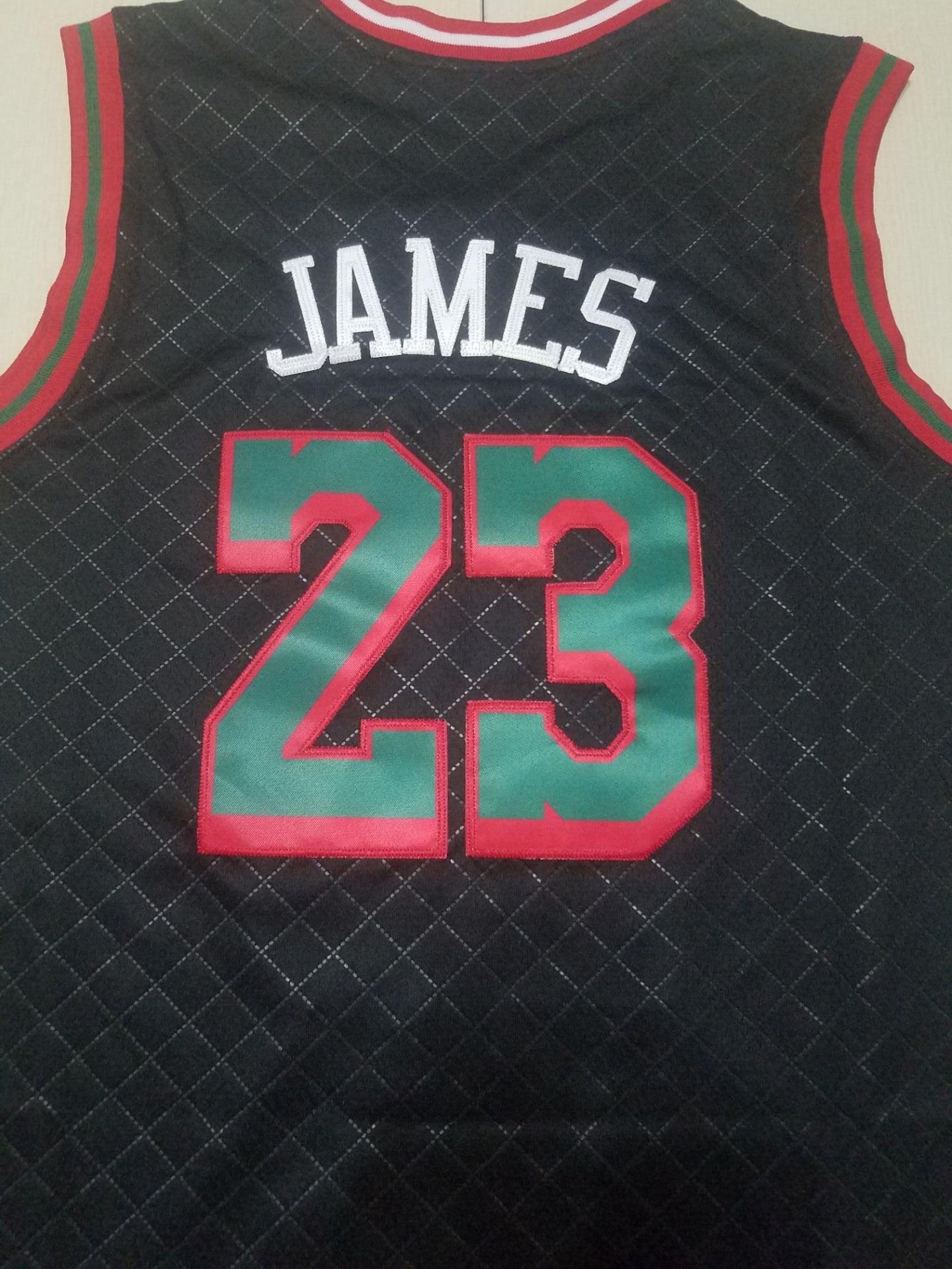 Men's Los Angeles Lakers LeBron James #23 Black Hardwood Classics Player Jersey