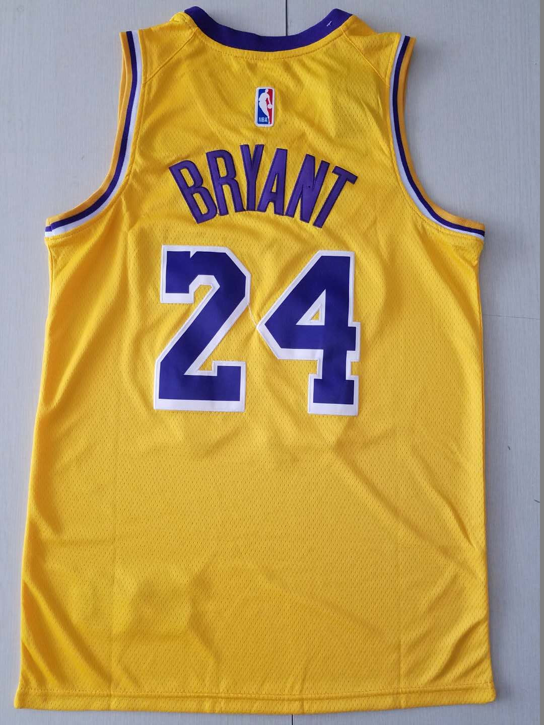 Kobe Bryant Los Angeles Lakers #24 NBA Classics Retro Jersey - Yellow