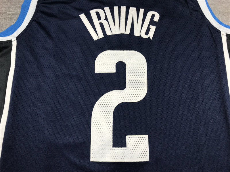 Men's Dallas Mavericks Kyrie Irving #2 Navy 2022/23 Statement Edition Swingman Jersey