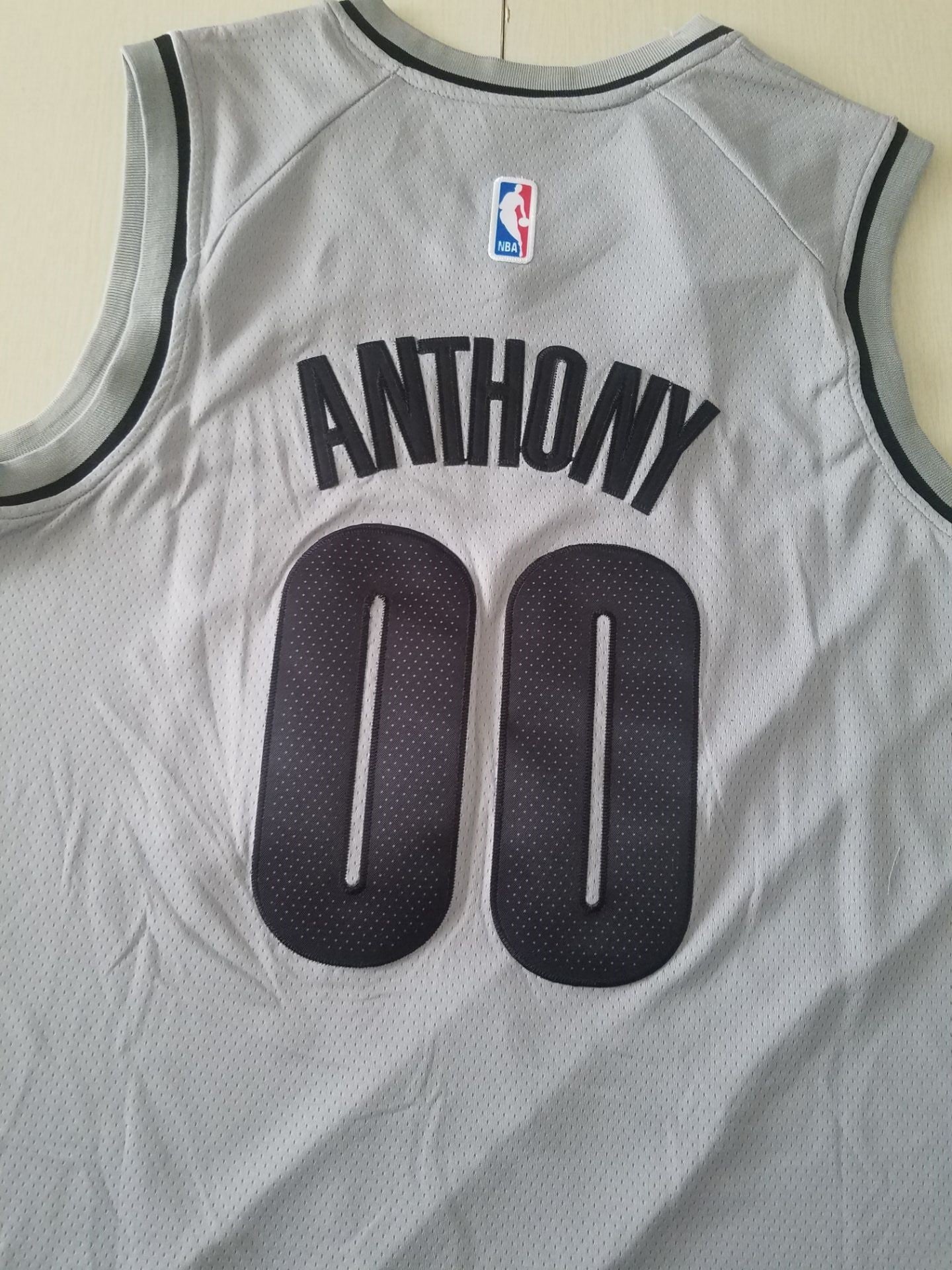 Men's Portland Trail Blazers Carmelo Anthony Gray Swingman Player Jersey