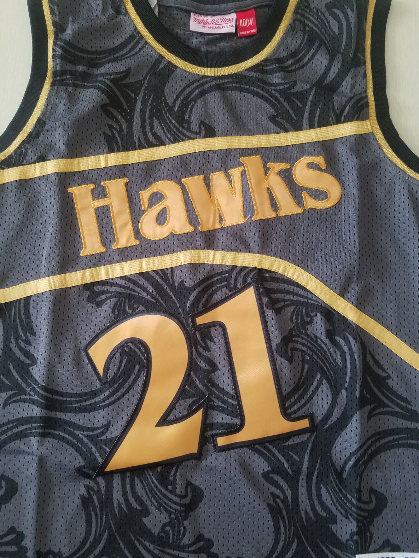 Men's Atlanta Hawks Dominique Wilkins 1986-87 Hardwood Classics Swingman Jersey