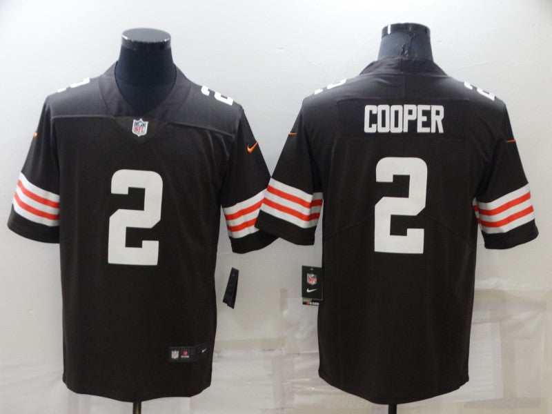 Men's Cleveland Browns Amari Cooper #2 Brown Player Game Jersey