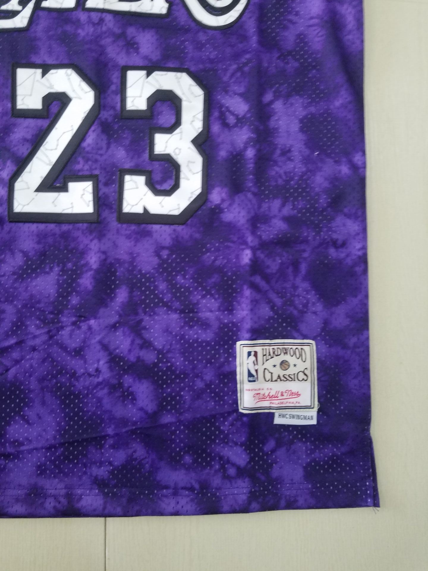 Men's Los Angeles Lakers LeBron James #23 Purple Galaxy Swingman Jersey