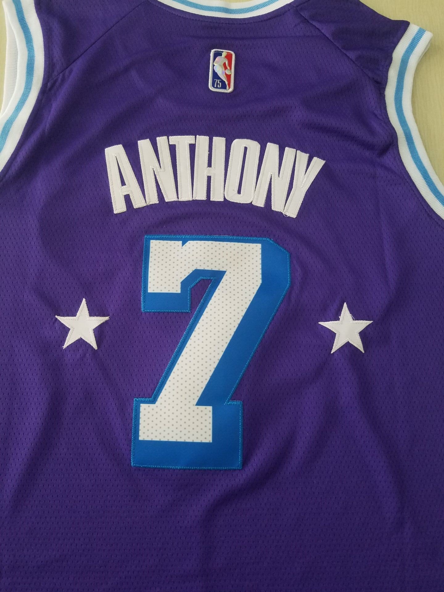 Men's Los Angeles Lakers Carmelo Anthony Purple Swingman Jersey - City Edition