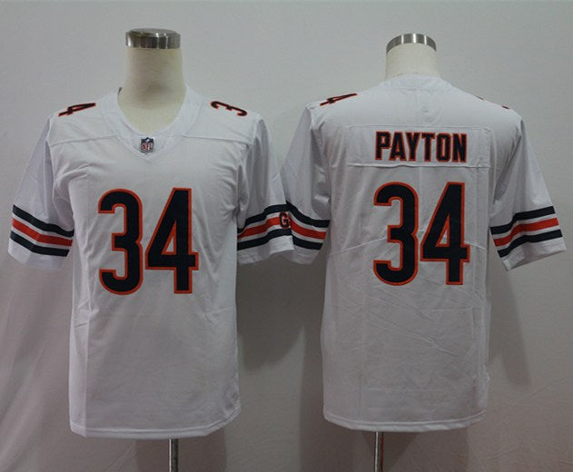 Men's Chicago Bears Walter Payton #34 White Player Game Jersey