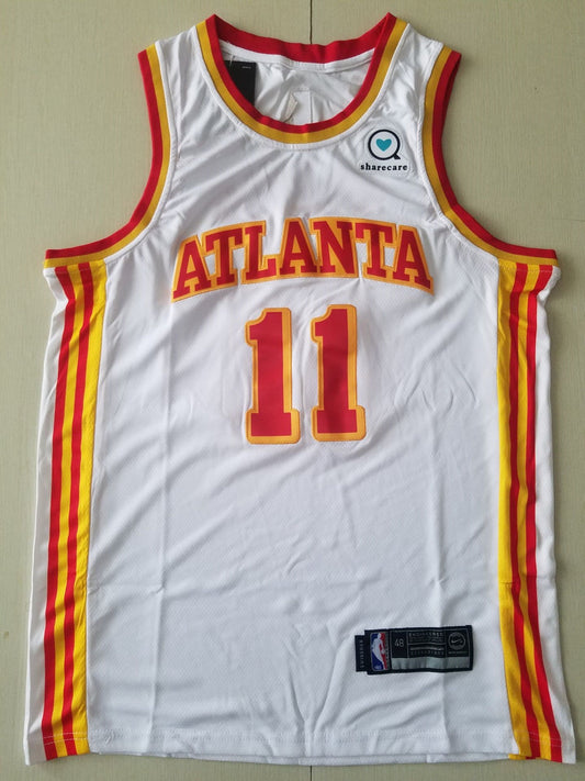 Men's Atlanta Hawks Trae Young #11 White 2020/21 Fast Break Player Jersey