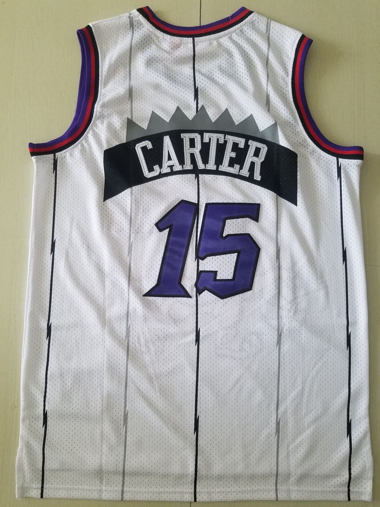 Men's Toronto Raptors Vince Carter Mitchell & Ness White Classics Jersey