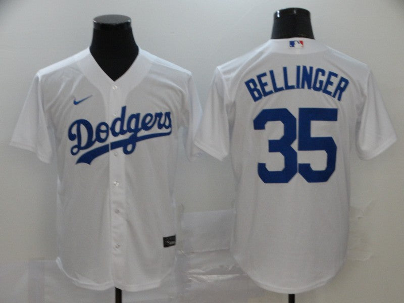 Men's Los Angeles Dodgers Cody Bellinger #35 White Replica Baseball Jersey