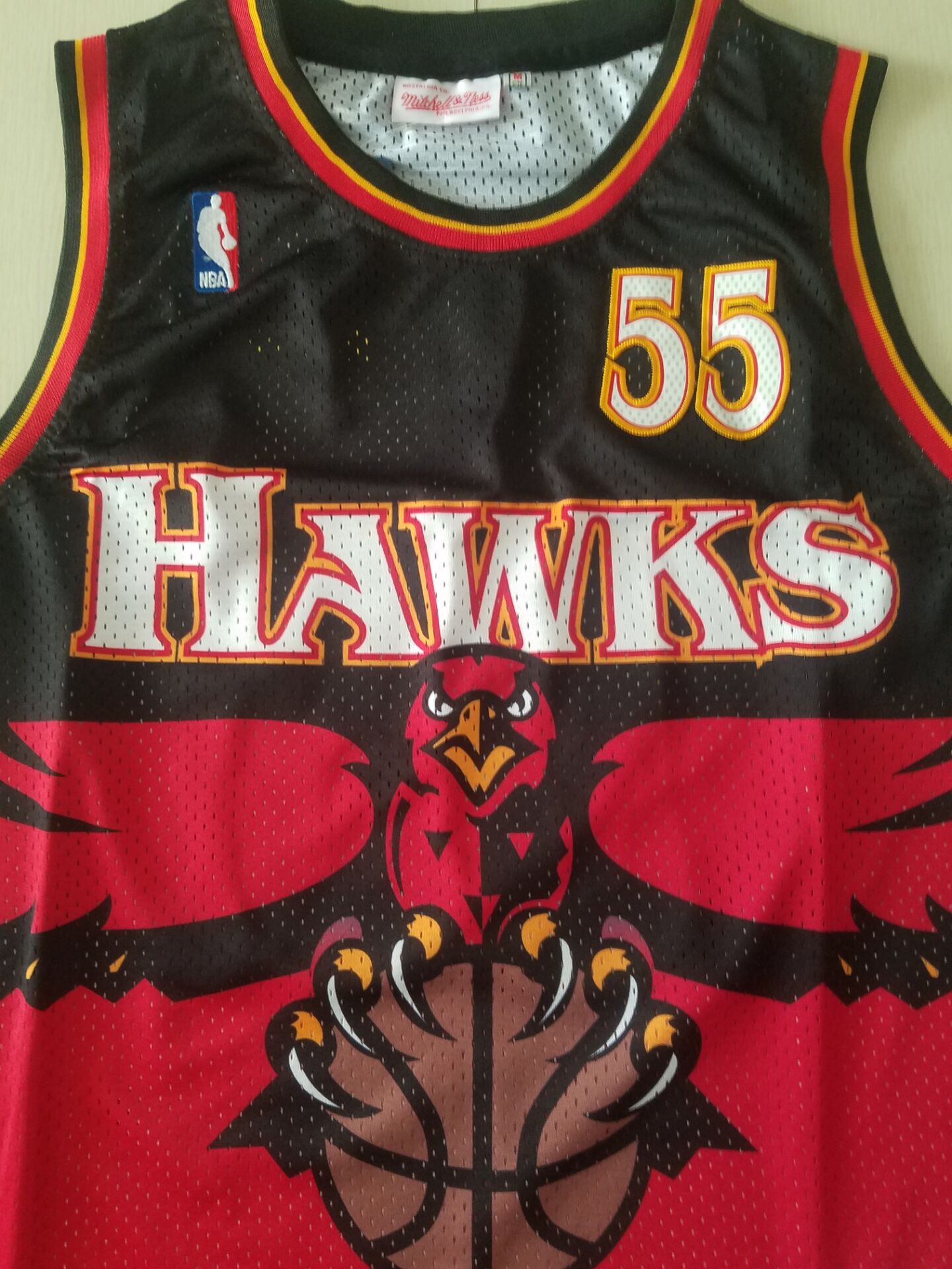 Men's Atlanta Hawks Dikembe Mutombo 1996-97 Hardwood Classics Swingman Jersey