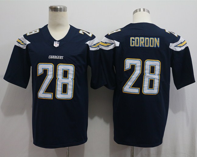 Men's Los Angeles Chargers Melvin Gordon III #28 Navy Game Jersey