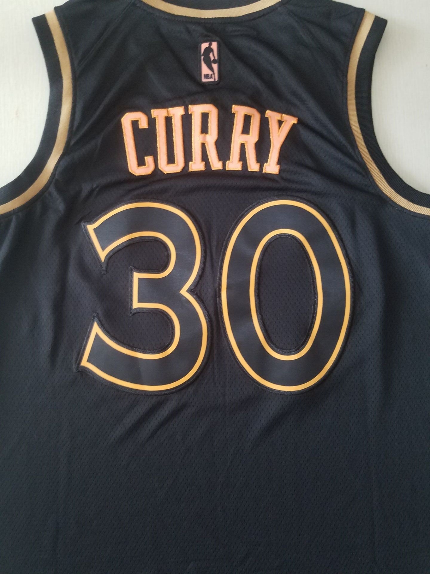 Men's Golden State Warriors Stephen Curry #30 Black Classic Swingman Jersey