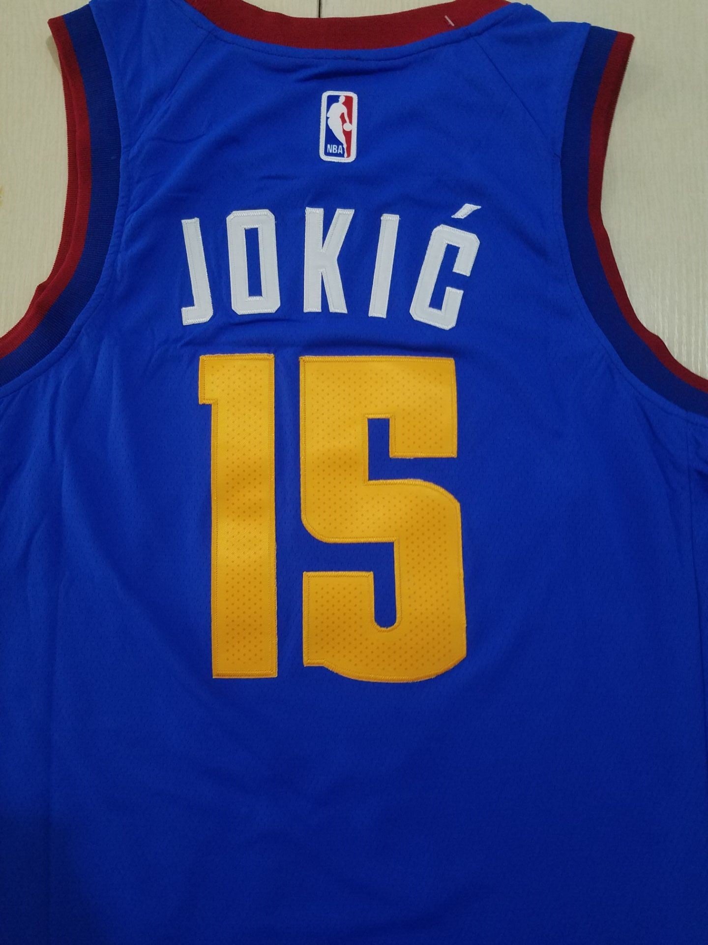 Men's Denver Nuggets Nikola Jokic #15 NBA Player Jersey - Retro Blue