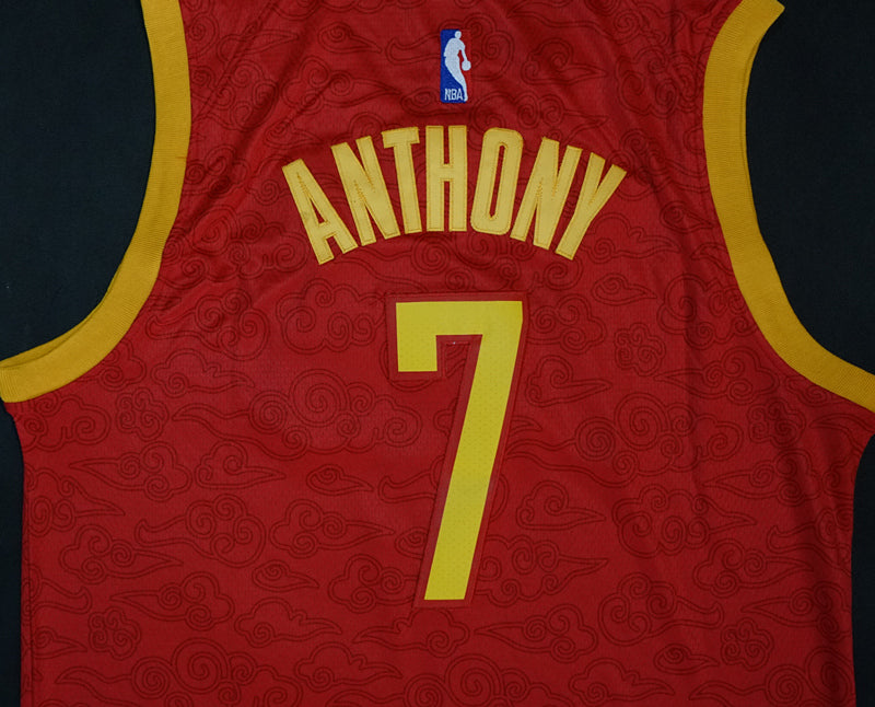 Men's Houston Rockets Carmelo Anthony #7 Red Swingman Jersey