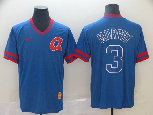 Men's Atlanta Braves Dale Murphy #3 Blue Replica Player Jersey