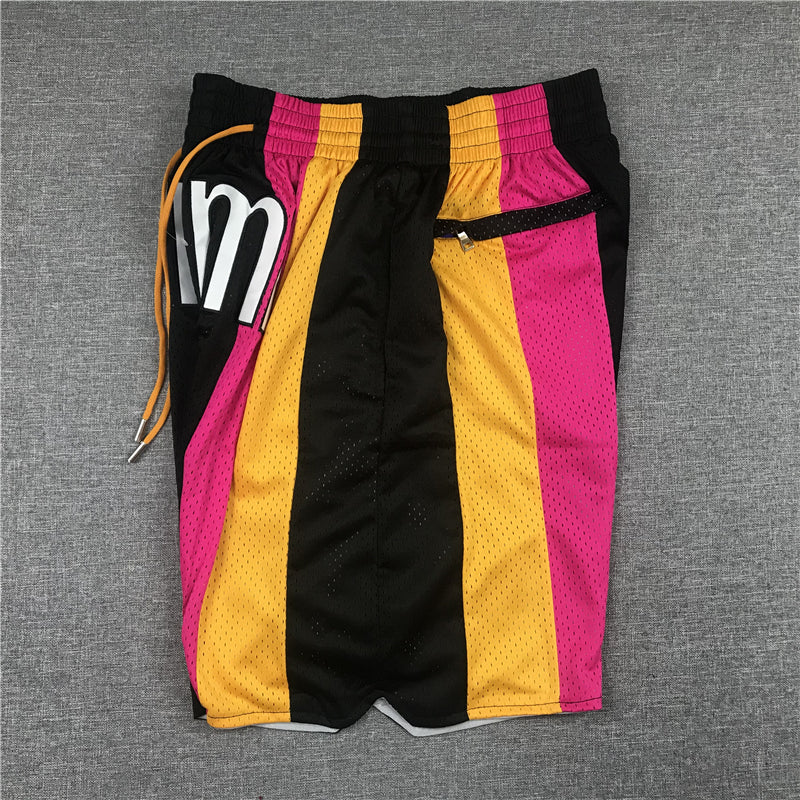 Men's Miami Heat Black 2005-06 Hardwood Classics Basketball Shorts