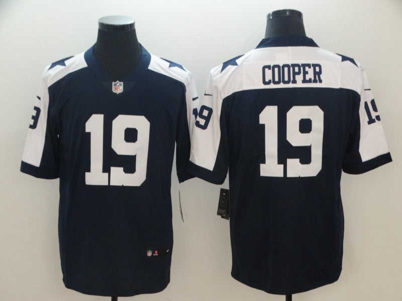 Men's Dallas Cowboys Amari Cooper #19 Navy Alternate Fashion Game Jersey