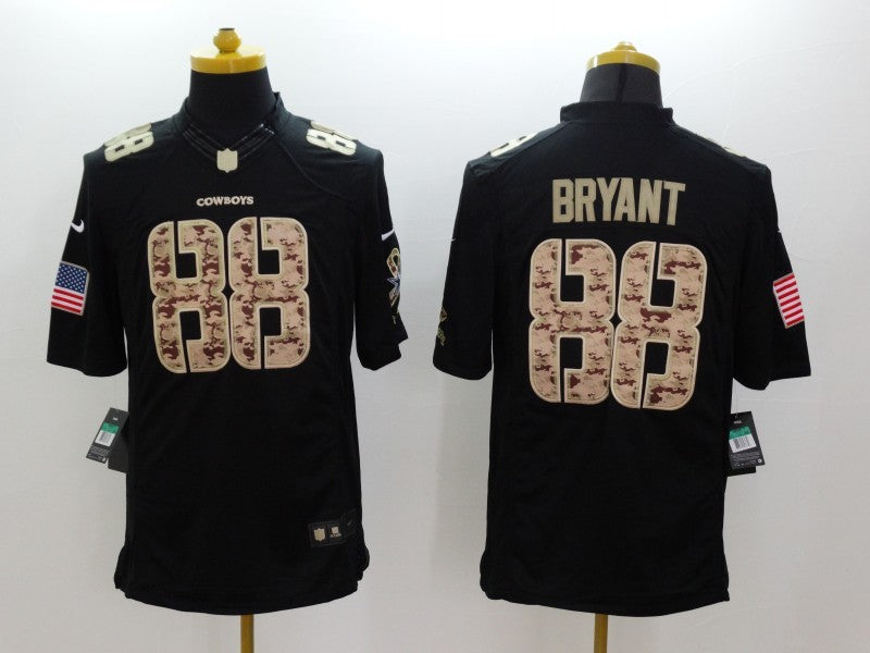 Men's Dallas Cowboys Dez Bryant #88 Black Player Game Jersey