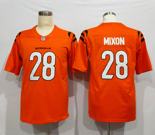 Men's Cincinnati Bengals Joe Mixon #28 Orange Alternate Game Jersey