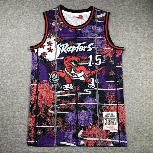 Men's Toronto Raptors Vince Carter #15 Year of Rabbit Edition Hardwood Classics Swingman Jersey