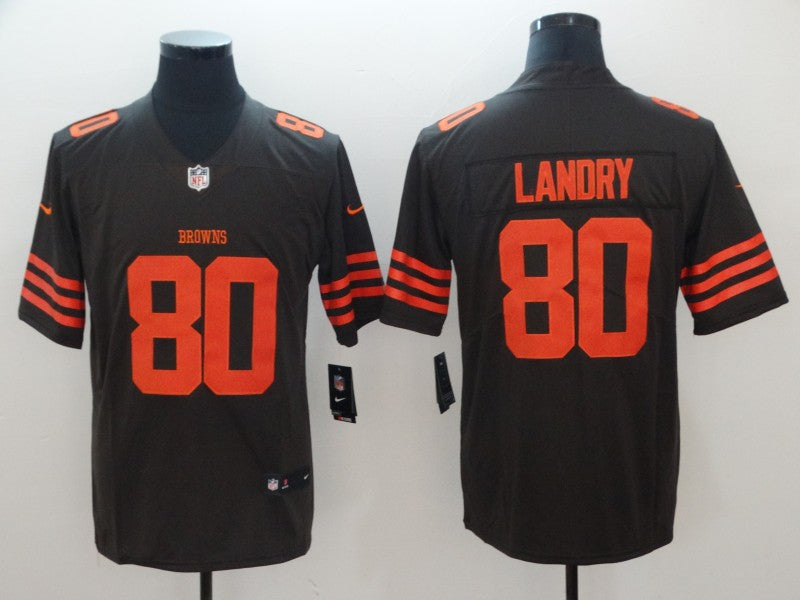 Men's Cleveland Browns Jarvis Landry Brown Player Game Jersey