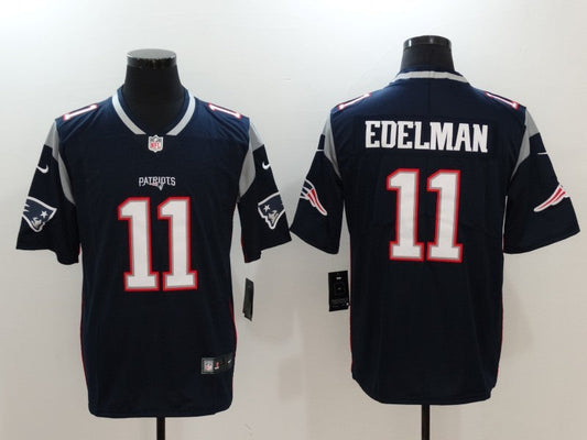 Men's New England Patriots Julian Edelman #11 Navy Blue Game Jersey