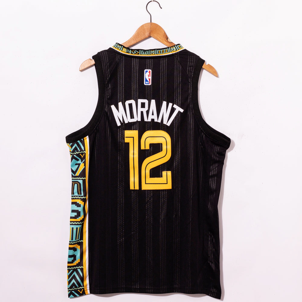 Men's Memphis Grizzlies Ja Morant Black 2020/21 Swingman Jersey - City Edition